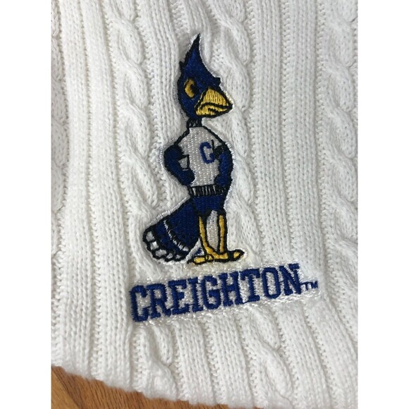 Lady Vesi Sweater Women's L White Knit Creighton Bluejays Team Logo Embroidered - Picture 7 of 8